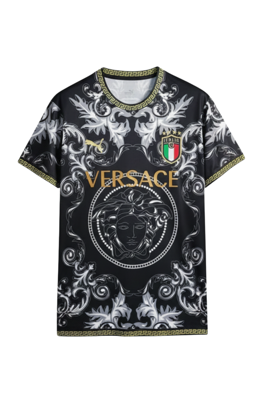 Italy "Versace" Black Limited Jersey