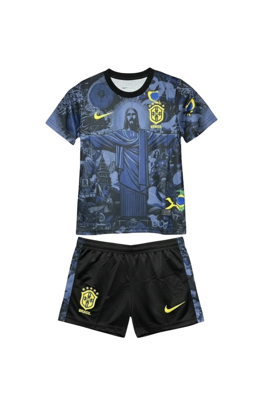 Brazil ”Jesus” Blue Limited Jersey Kids Size