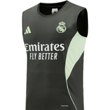 Real Madrid Army Green Sleeveles Set